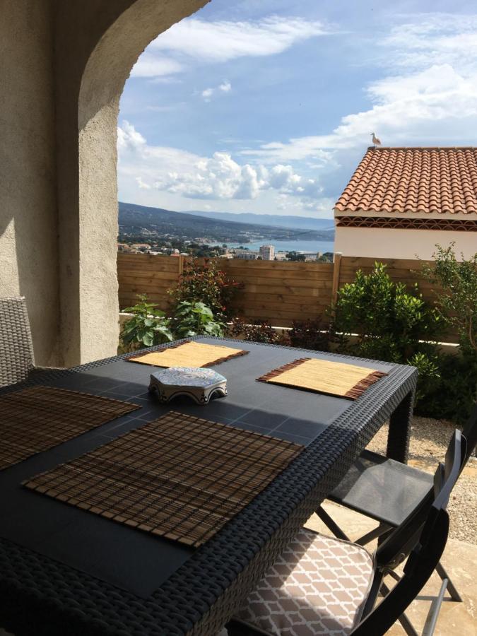 Rez-De-Villa Vue Mer Panoramique 4 P - Soleil Levant Ла-Сьйота Екстер'єр фото